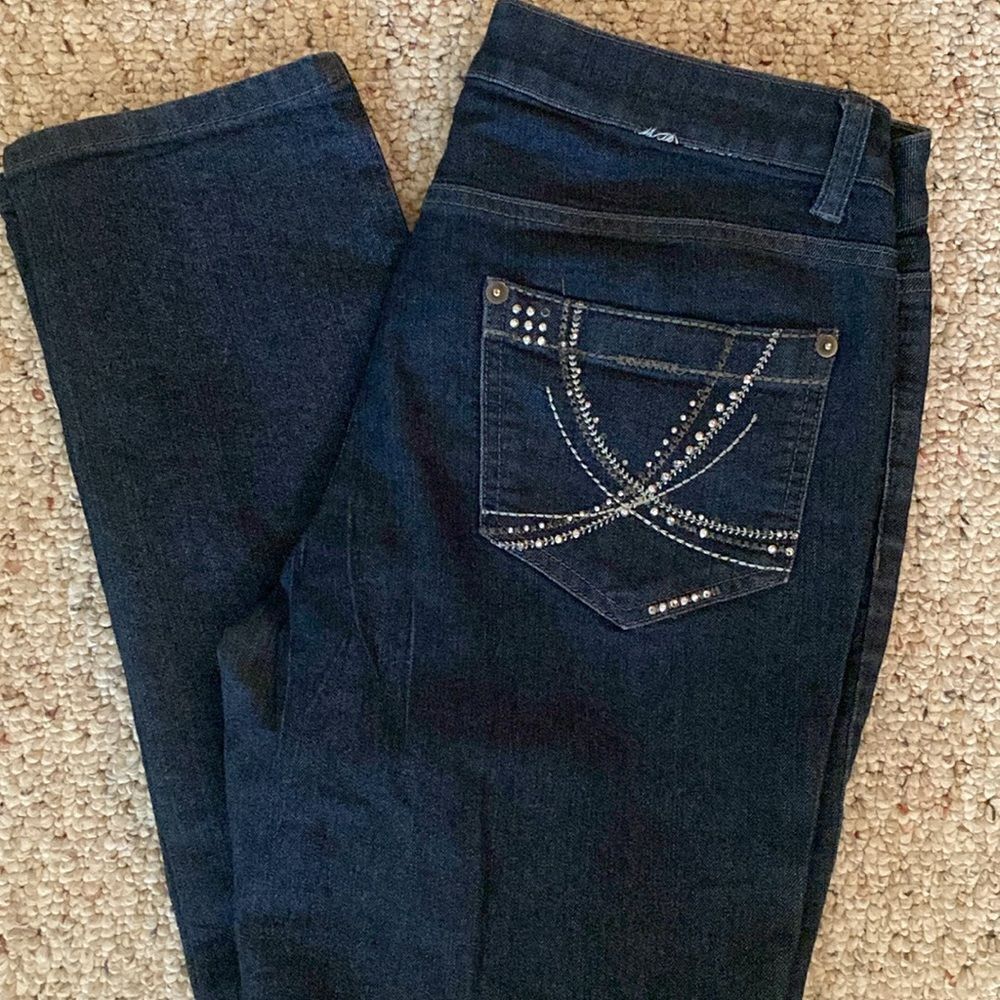 Dark Blue Jeans with Subtle Fading George